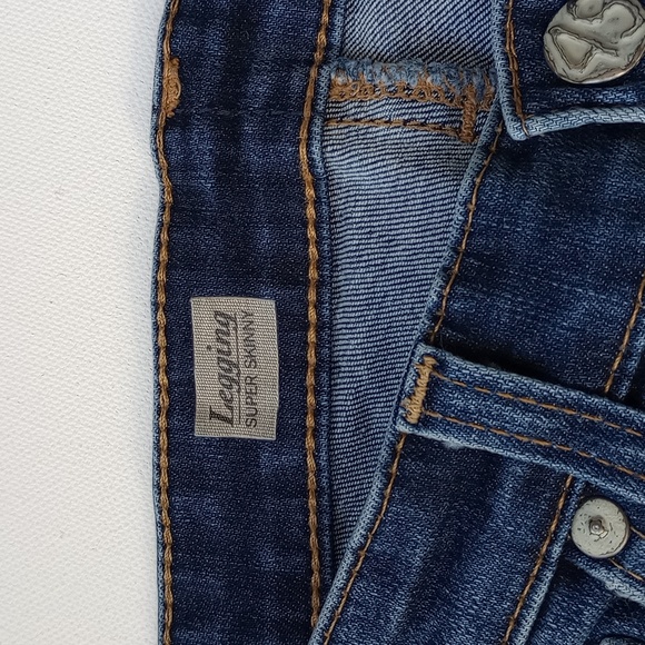 AG The Legging Ankle Super Skinny  Low Rise Jean Med Wash Size 28 Y2K Low Waist - Picture 6 of 13